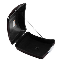 HR3 Black Forest & Wineberry 10.7" Chopped Style Touring Trunk Luggage For 14-24 Harley Touring