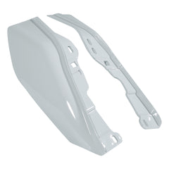 HR3 Apple Green / White Gray Mid Frame Air Heat Deflectors For Harley Touring and Trike Models 09-24