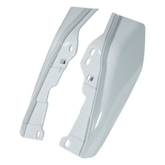 HR3 Apple Green / White Gray Mid Frame Air Heat Deflectors For Harley Touring and Trike Models 09-24