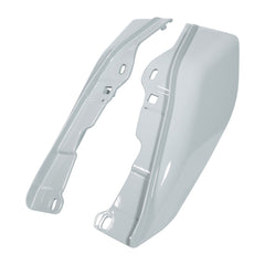 HR3 Apple Green / White Gray Mid-Frame Air Deflectors For Harley Touring and Trike Models 09-24