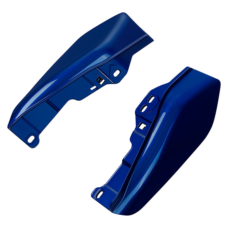 HR3 Candy Cobalt / Indigo Ink Mid-Frame Air Deflectors For Harley Touring and Trike Models 09-24