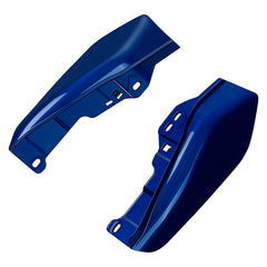 HR3 Candy Cobalt / Indigo Ink Mid-Frame Air Deflectors For Harley Touring and Trike Models 09-24