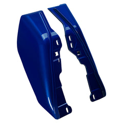 HR3 Candy Cobalt / Indigo Ink Mid-Frame Air Deflectors For Harley Touring and Trike Models 09-24