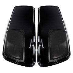 HR3 Candy Cobalt / Indigo Ink CVO Stretched Saddlebags with Speaker Lids For 14-23 Harley Touring