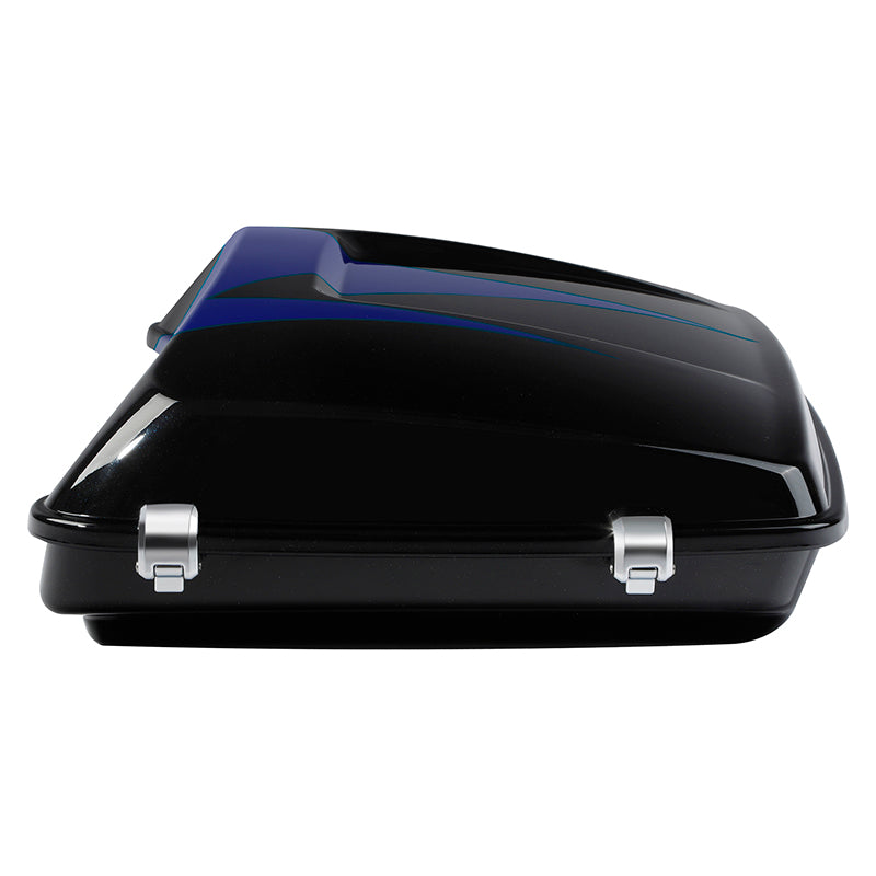 HR3 Candy Cobalt / Indigo Ink 5.5" Razor Style Touring Trunk Luggage For 14-24 Touring