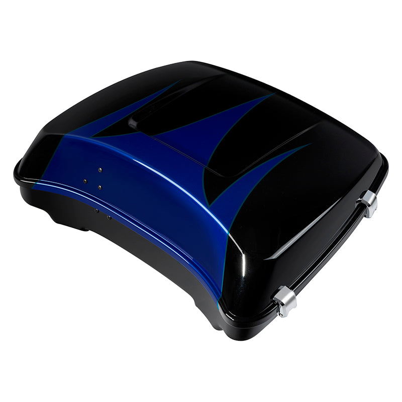 HR3 Candy Cobalt / Indigo Ink 5.5" Razor Style Touring Trunk Luggage For 14-24 Touring