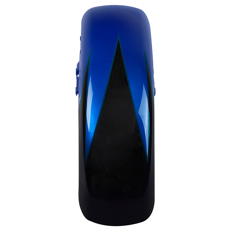 HR3 Candy Cobalt / Indigo Ink Motorcycle 18" Wide Tire Front Mudguard Fender For Harley Touring Models 2014-2023