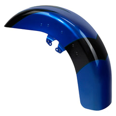 HR3 Candy Cobalt / Indigo Ink Motorcycle 18" Wide Tire Front Mudguard Fender For Harley Touring Models 2014-2023