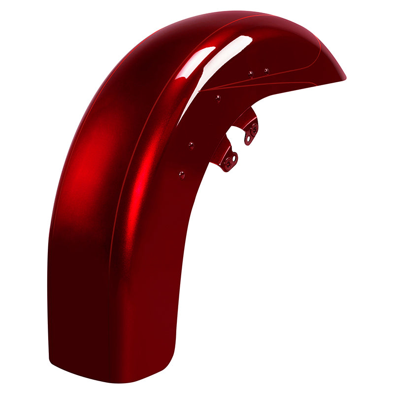 HR3 Velocity Red Sunglo 2016S Motorcycle 18" Wide Tire Front Mudguard Fender For Harley Touring Models 2014-2023