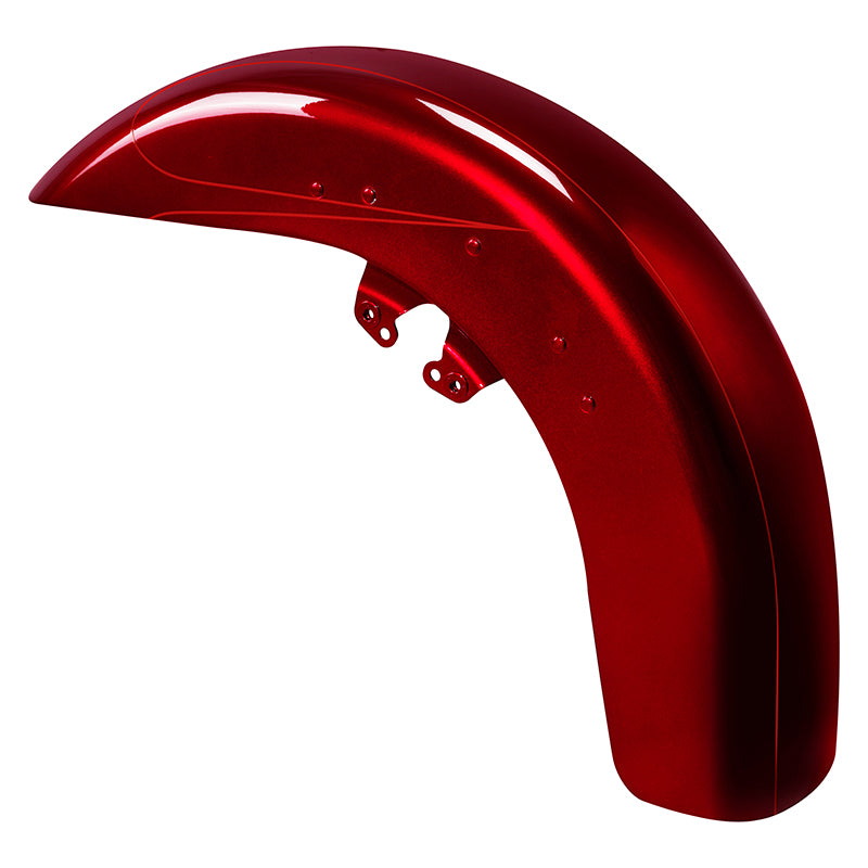 HR3 Velocity Red Sunglo 2016S Motorcycle 18" Wide Tire Front Mudguard Fender For Harley Touring Models 2014-2023