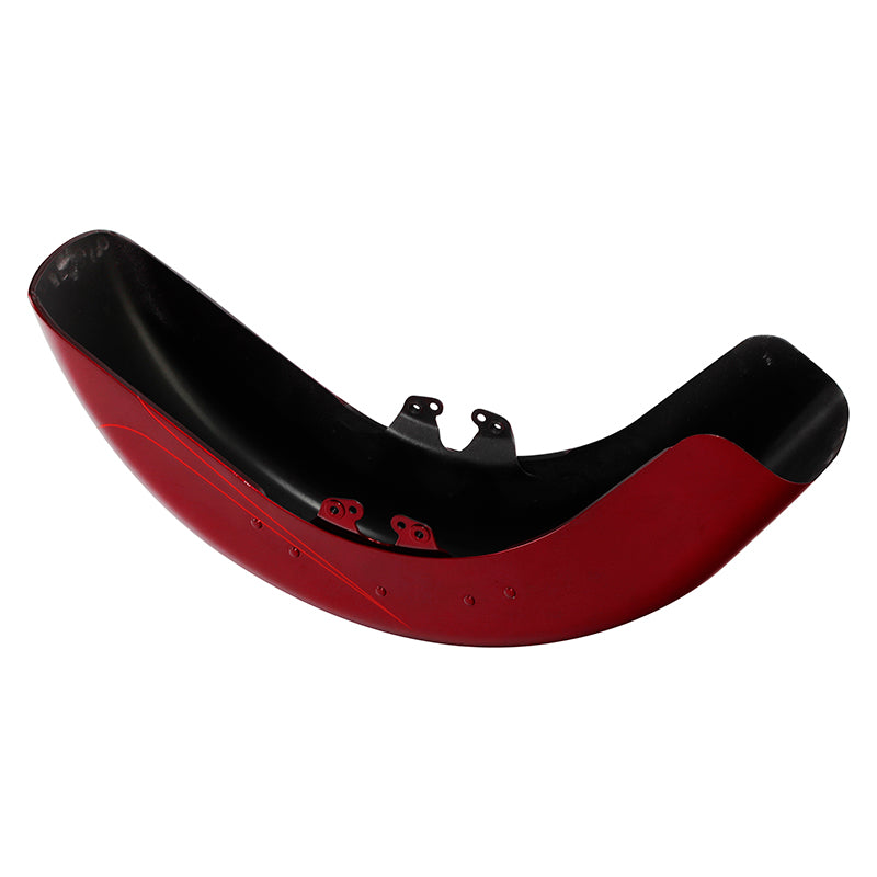 HR3 Velocity Red Sunglo 2016S Motorcycle 18" Wide Tire Front Mudguard Fender For Harley Touring Models 2014-2023