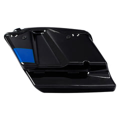 HR3 Candy Cobalt / Indigo Ink 5" Stretched Extended Saddlebags with speaker lids For Harley Touring 2014-2023