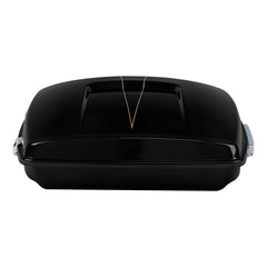 HR3 Black Quartz 5.5" Razor Style Touring Trunk Luggage For 14-24 Touring