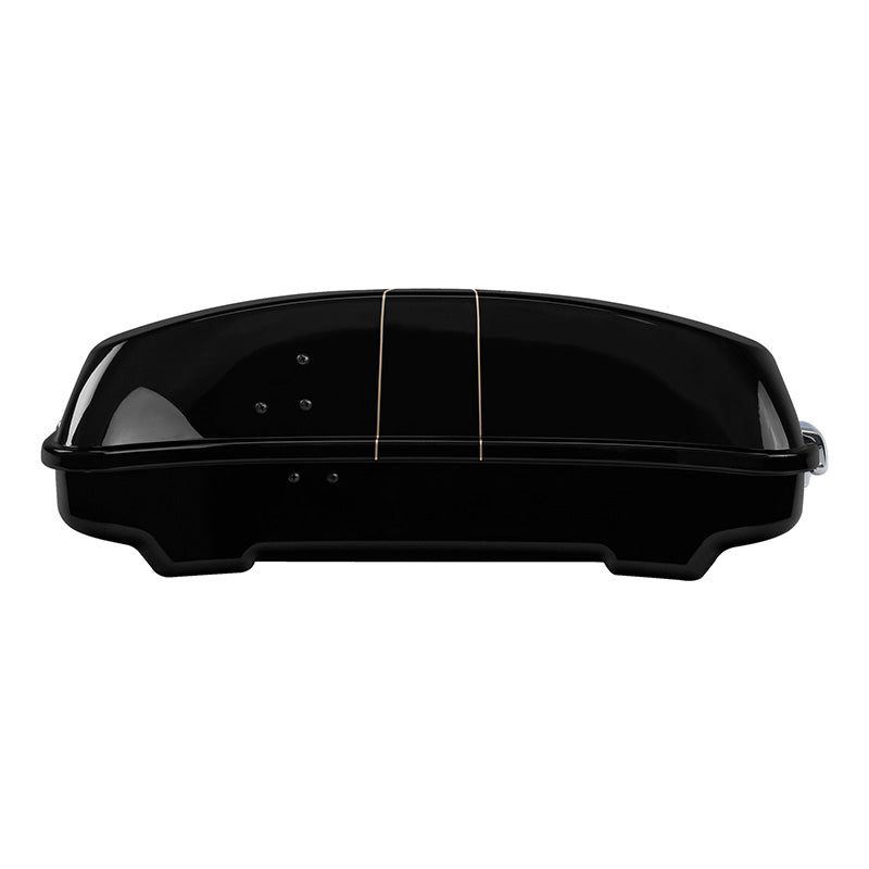 HR3 Black Quartz 5.5" Razor Style Touring Trunk Luggage For 14-24 Touring