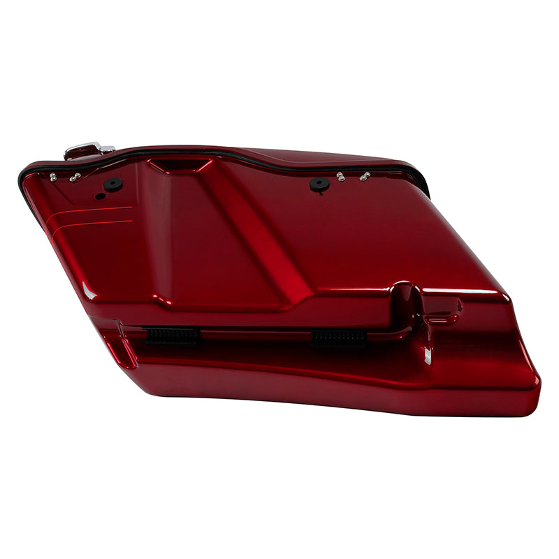 HR3 Velocity Red Sunglo 2017S CVO Stretched Saddlebags with Speaker Lids For 14-23 Harley Touring