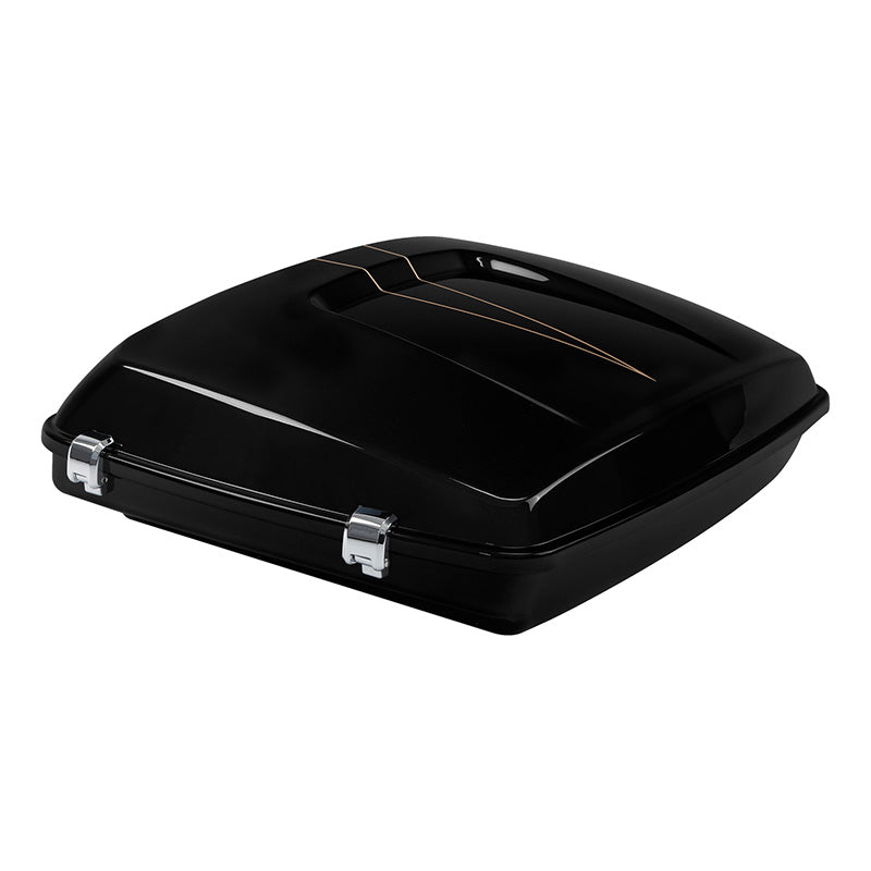 HR3 Black Quartz 5.5" Razor Style Touring Trunk Luggage For 14-24 Touring