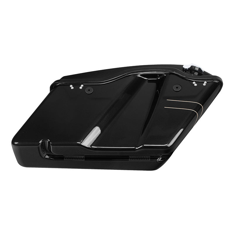 HR3 Black Quartz Hard Saddlebags (Regular) For 14-23 Harley Touring