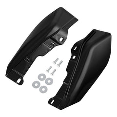 HR3 Black Quartz Mid-Frame Air Deflectors For Harley Touring and Trike Models 09-24