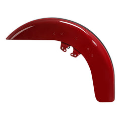 HR3 Billiard Red / Vivid Black Motorcycle 18" Wide Tire Front Mudguard Fender For Harley Touring Models 2014-2023