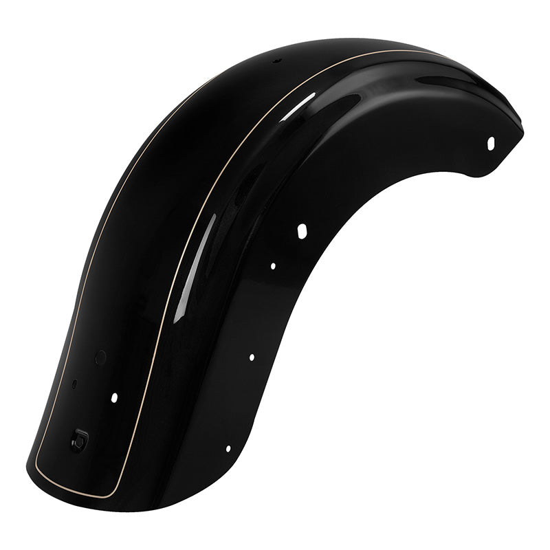 HR3 Black Quartz Motorcycle Mudguard CVO STYLE REAR FENDER FOR Harley Touring 2014-2023