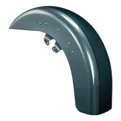 HR3 Silver Pine / Spruce Motorcycle 18" Wide Tire Front Mudguard Fender For Harley Touring Models 2014-2023