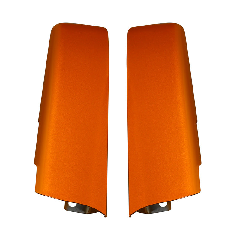 HR3 Scorched Orange / Black Denim Saddlebag Filler Strips For Harley Touring Models 14-24