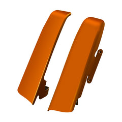 HR3 Scorched Orange / Black Denim Saddlebag Filler Strips For Harley Touring Models 14-24