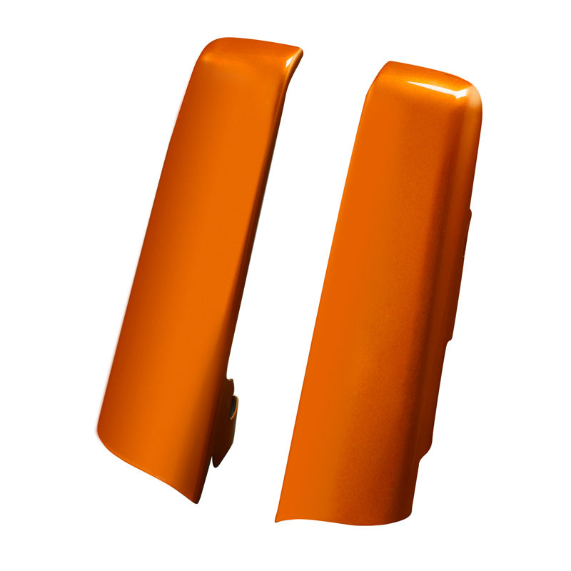 HR3 Scorched Orange / Black Denim Saddlebag Filler Strips For Harley Touring Models 14-24