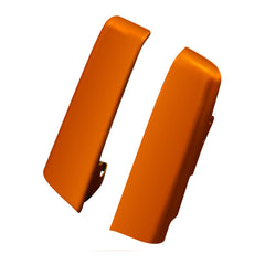 HR3 Scorched Orange / Black Denim Saddlebag Filler Strips For Harley Touring Models 14-24