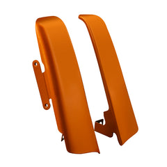 HR3 Scorched Orange / Black Denim Saddlebag Filler Strips For Harley Touring Models 14-24
