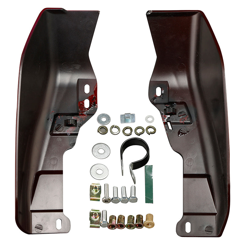 HR3 Velocity Red Sunglo 2017S Mid-Frame Air Deflectors For Harley Touring and Trike Models 09-24