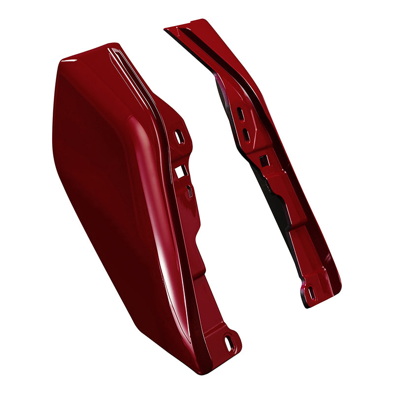 HR3 Billiard Red Mid-Frame Air Deflectors For Harley Touring and Trike Models 09-24