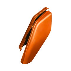 HR3 Scorched Orange / Black Denim Mid-Frame Air Deflectors For Harley Touring and Trike Models 09-24