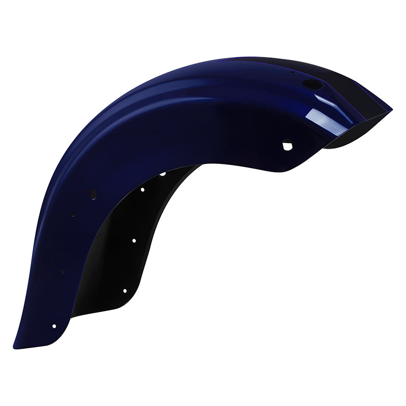 HR3 Zephyr Blue / Black Sunglo Motorcycle Mudguard CVO STYLE REAR FENDER FOR Harley Touring 2014-2023