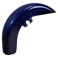 HR3 Zephyr Blue / Black Sunglo Motorcycle 18" Wide Tire Front Mudguard Fender For Harley Touring Models 2014-2023