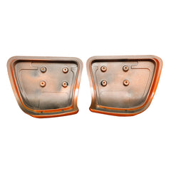 HR3 Scorched Orange / Black Denim Inner Fairing Glove Box Doors Cover 2019 ROAD GLIDE SPECIAL（FLTRXS ）