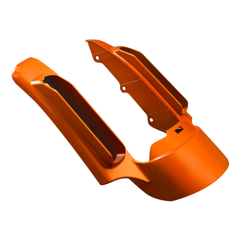 HR3 Scorched Orange / Black Denim CVO STYLE Rear Fender Filler Panel FOR Harley Touring 2014-2023