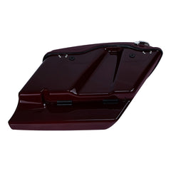 HR3 Billiard-Burgundy 5" Stretched Extended Saddlebags with speaker lids For Harley Touring 2014-2023