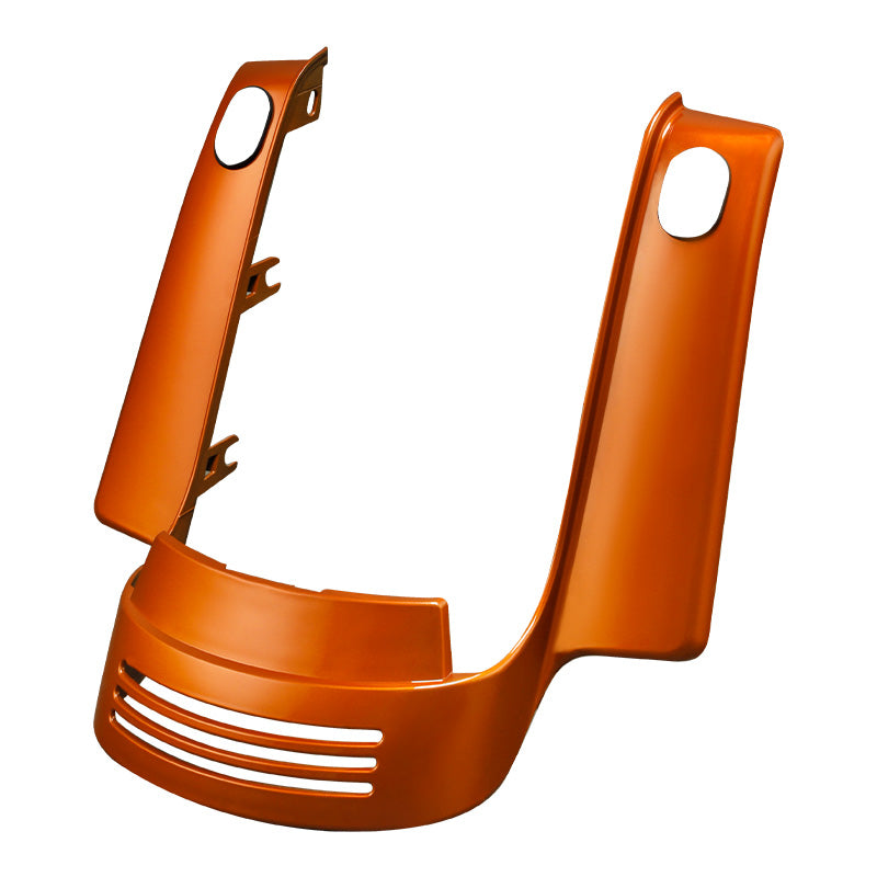 HR3 Scorched Orange / Black Denim Rear Fender Filler Panel For Harley 2014-2023 FLHX FLHXS, 2015-2023 FLTRX FLTRXS
