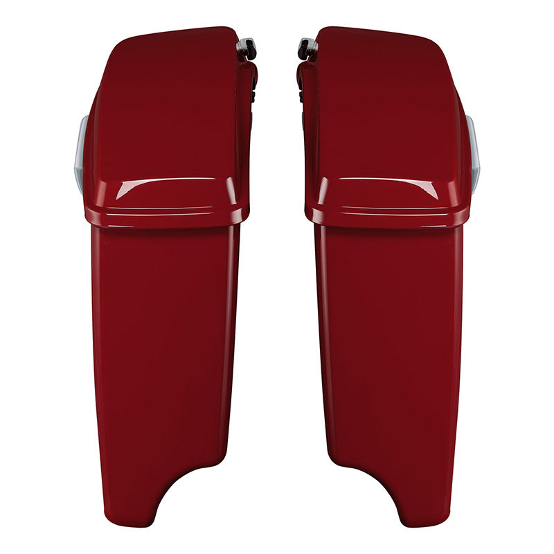 HR3 Billiard Red CVO Stretched Saddlebags For 14-23 Harley Touring