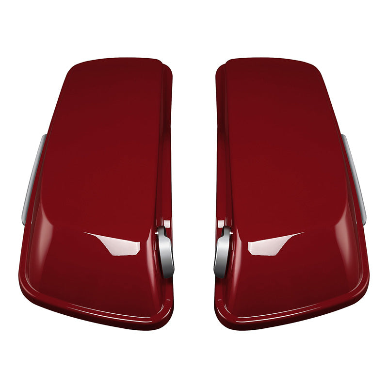HR3 Billiard Red CVO Stretched Saddlebags For 14-23 Harley Touring