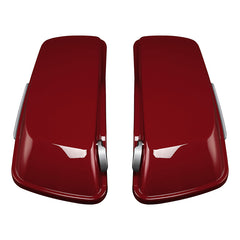 HR3 Billiard Red CVO Stretched Saddlebags For 14-23 Harley Touring