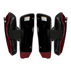 HR3 Billiard Red CVO Stretched Saddlebags For 14-23 Harley Touring