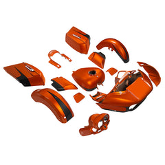HR3 Scorched Orange / Black Denim Complete Body Fairing Kit For Harley Road Glide Special FLTRXS 15-23