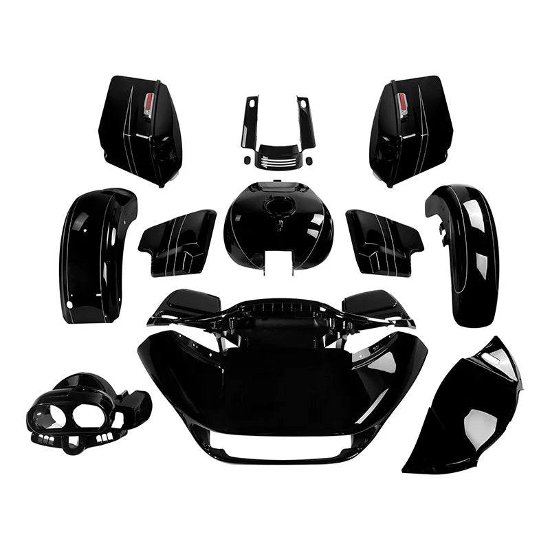 HR3 Vivid Black 2015S Complete Body Fairing Kit For Harley Road Glide Special FLTRXS 15-23