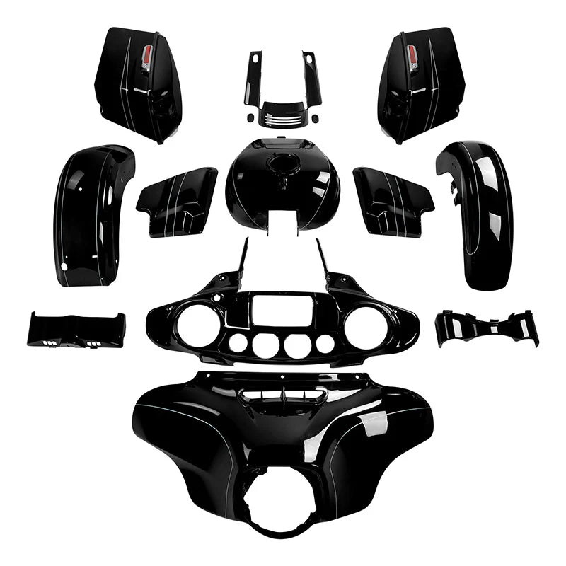 HR3 Vivid Black 2015S Complete Body Fairing Kit For Harley Street Glide Special FLHXS 14-23