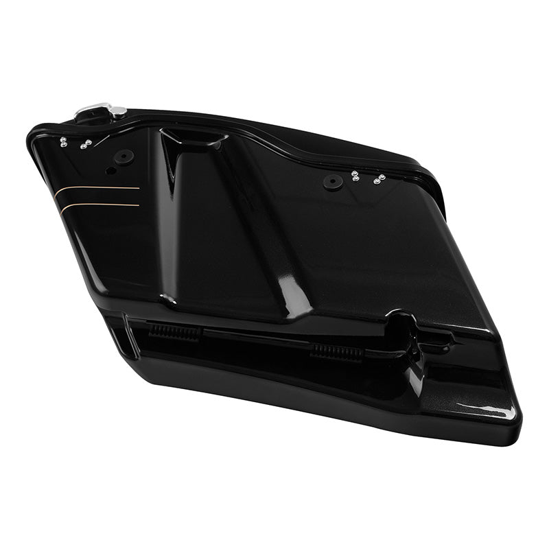 HR3 Black Quartz Hard Saddlebags (Regular) For 14-23 Harley Touring