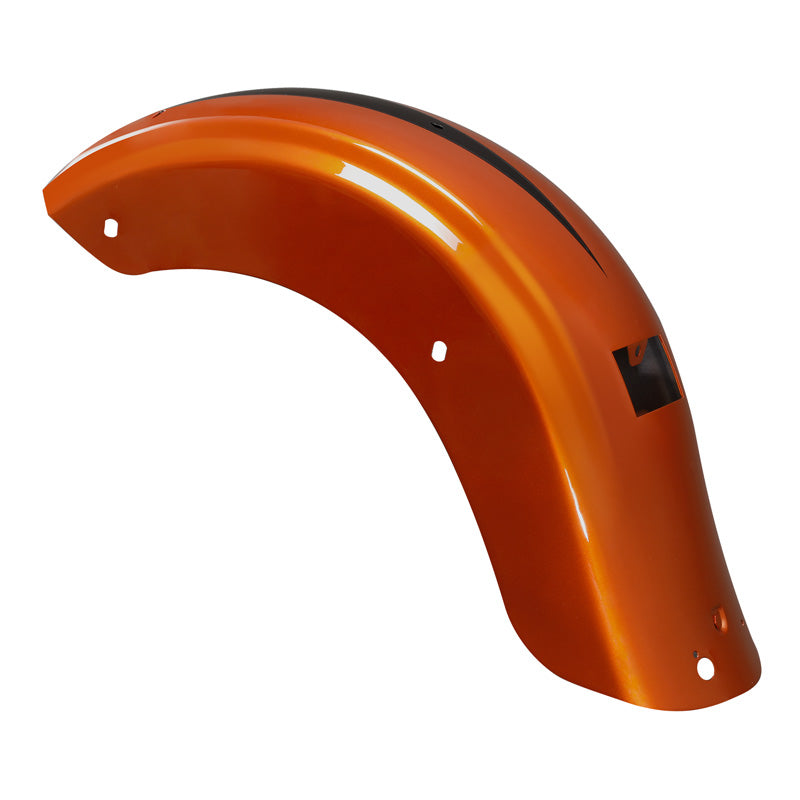 HR3 Scorched Orange / Black Denim Motorcycle Rear Fender Mudguard FLTRK,FLHTK/FLHT 2014-2023