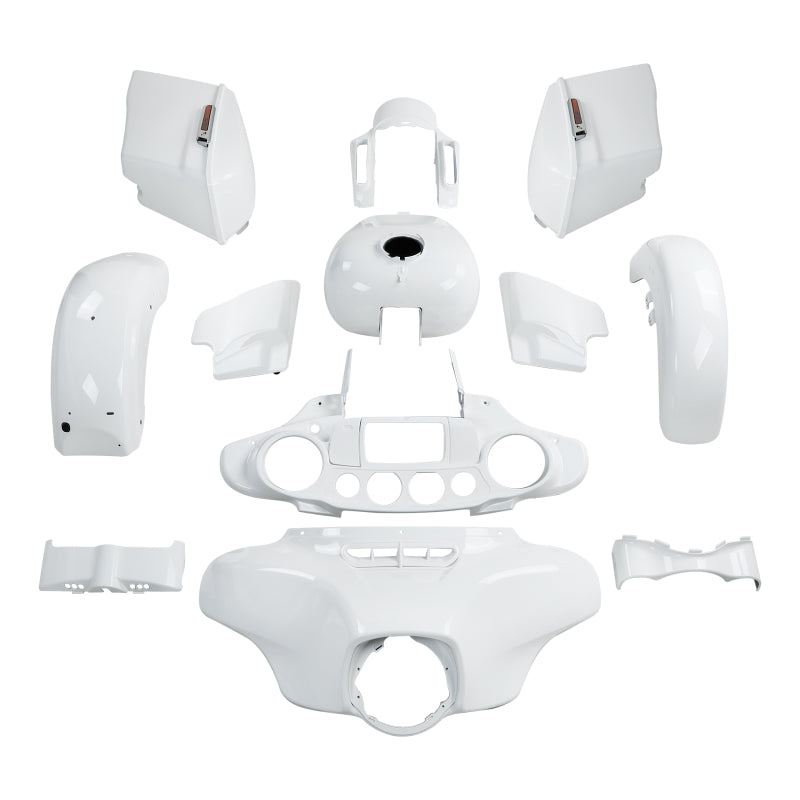 HR3 Stone Washed White Pearl Street Glide Special Fairing Kit
