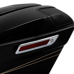 HR3 Black Quartz Hard Saddlebags (Regular) For 14-23 Harley Touring